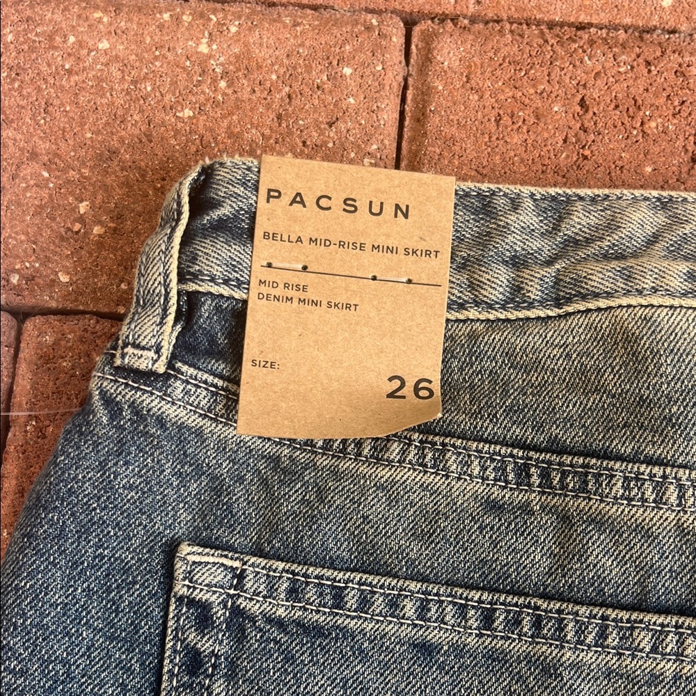 PacSun Blue Denim Mini Skirt - Picture 6 of 6